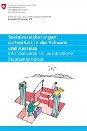 Titelseite der Broschüre Sozialversicherungen: Informationen für ausländische Staatsangehörige
